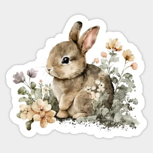 Adorable Baby Bunny Rabbit Women & Girls Cute Easter Graphic Sticker